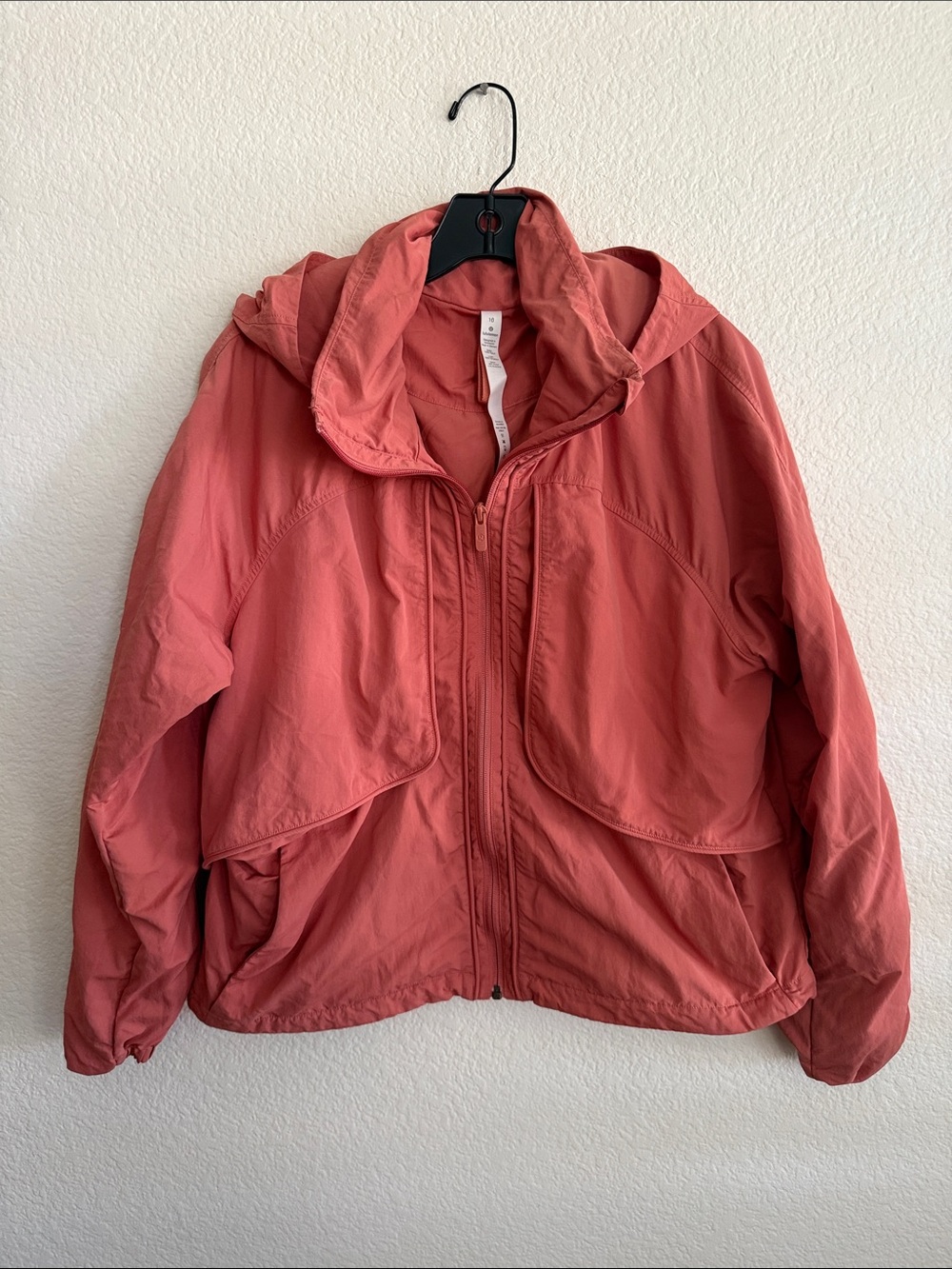 Lululemon Always Effortless jacket is rustic Coral